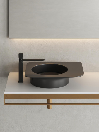 Фото раковина salini s-stone ninfea 02 110521mrf, матовая покраска по ral полностью