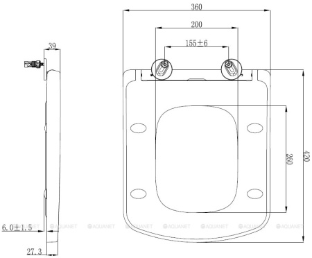 Фото сиденье для унитаза allen brau liberty 4.33006.20 микролифт, белый глянец