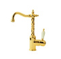 Фото смеситель для раковины высокий boheme tradizionale oro 282, золото