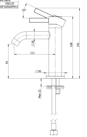 Фото смеситель для раковины remer metrica mc12do, золото глянцевое