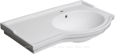 Фото раковина для тумбы shenxin луис 90 r, белая