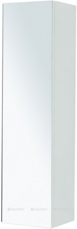 Фото пенал подвесной de aqua ариетта new 40 r с зеркалом белый матовый