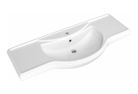 Фото раковина керамическая opadiris классик 120 см, белая
