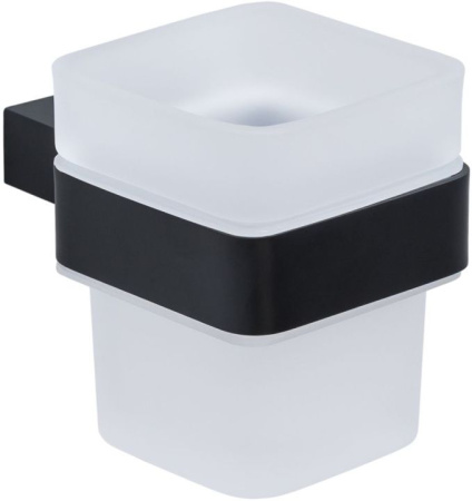 Фото стакан настенный allen brau infinity 6.21002-31, черный матовый