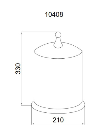 Фото ведро boheme imperiale 10408, золото