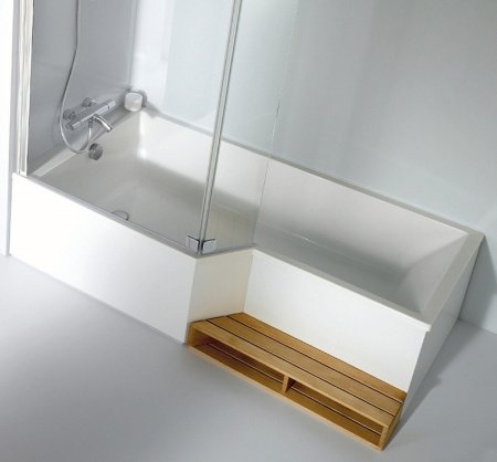 Фото акриловая ванна jacob delafon bain-douche neo левая 170*90 см, белая Фото акриловая ванна jacob delafon bain-douche neo левая 170*90 см, белая