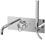 Фото встраиваемый комплект для ванны и душа paffoni joker jk001cr, хром