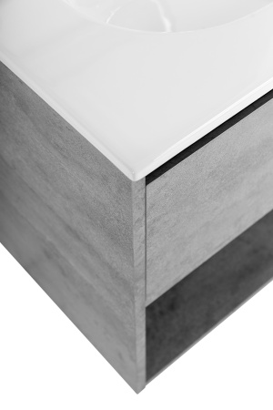 Фото тумба подвесная belbagno kraft 80 cemento grigio 