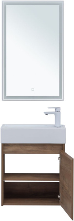 Фото комплект мебели aquanet nova lite 50 дуб рустикальный (с дверецей)