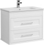 Фото тумба подвесная с раковиной aquanet бостон м 80 белый