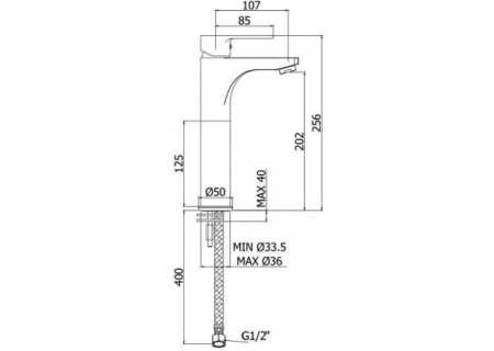 Фото смеситель для раковины paffoni red red071cr105 высокий, хром
