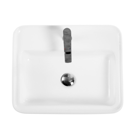 Фото раковина накладная belbagno bb1367 52*42 см, белая