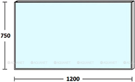 Зеркало De Aqua Сильвер 120 серебро