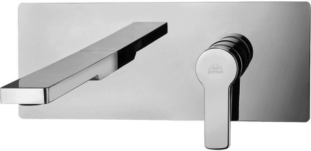 Фото смеситель для раковины paffoni west ws105cr встраиваемый в стену, хром