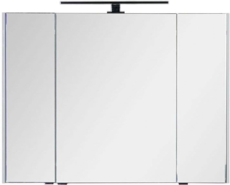 Фото зеркало-шкаф aquanet латина 100 белый