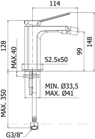 Фото смеситель для биде paffoni tilt ti131bo, белый матовый