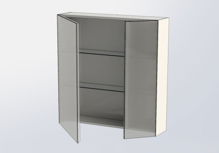 Фото зеркало-шкаф aquanet нью-йорк 85 орех