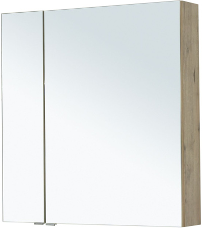 Фото зеркало-шкаф aquanet алвита new 80 дуб веллингтон белый