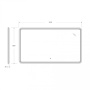 Зеркало с подсветкой Cezares CZR-SPC-DUET-1400-800-LED-TCH 140*80 см