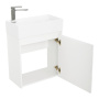Фото тумба подвесная belbagno kraft mini 50 см правая, bianco opaco