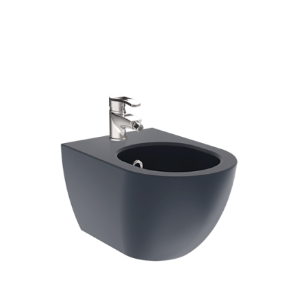 Фото биде подвесное creavit free базальт