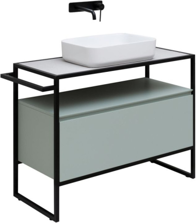 Фото тумба под раковину allen brau priority 100 1.31003.pwm папирус матовый