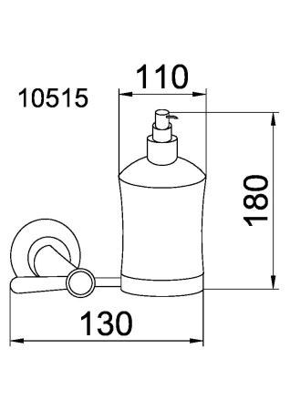Фото дозатор boheme chiaro 10515, золото
