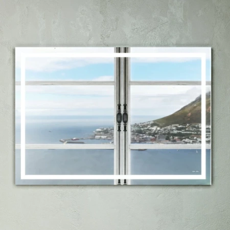 Зеркало с подсветкой Am.Pm Gem M91AMOX1001WG LED 100*70 см