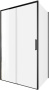 Фото душевой угол aquanet pleasure evo 1110*90 см ae65-110x90-bt, профиль черный, прозрачное стекло