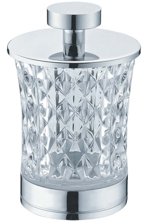 Фото стакан для ватных дисков boheme 10216, хром