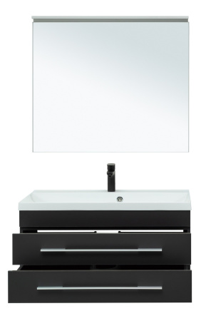 Фото комплект мебели aquanet верона 90 new черный матовый