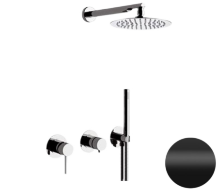 Фото душевая система remer x style x96s02no, черный матовый