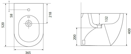 Фото биде напольное allen brau reality 4.32005.an антрацит