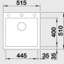 Фото мойка кухонная blanco pleon 5 521669 темная скала