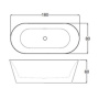 Фото акриловая ванна gruppo treesse inka v388bl белый глянцевый  180x80