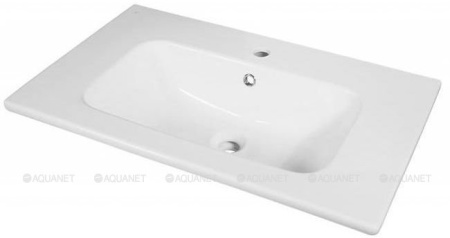 Фото раковина мебельная aquanet бостон 80 см, белая