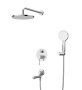 Фото душевая система с изливом cezares relax-vdset-01, хром