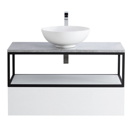 Фото консоль под раковину cezares cadro-100/46/30-1c-so-met-st