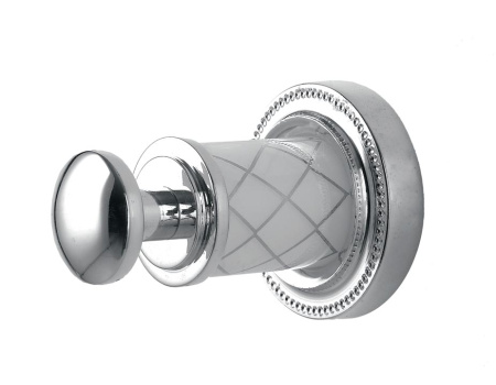 Фото крючок boheme murano crystal 10906-w-cr, хром