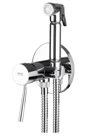 Фото гигиенический душ со смесителем remer minimal n65, хром