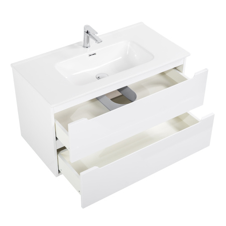 Фото тумба подвесная belbagno etna 100 bianco lucido 