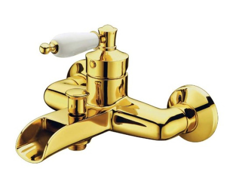 Фото смеситель для ванны boheme vogue 213, золото