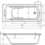 Фото акриловая ванна riho virgo bz 07 170x75