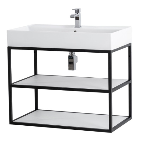 Фото консоль под раковину cezares cadro-80/46/58-2c-so-met-st