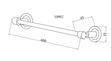 Фото полотенцедержатель boheme murano crystal 60 см 10902-w-g, золото