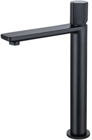Фото смеситель для раковины allen brau liberty 5.33002-31 высокий, черный матовый