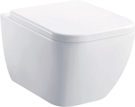 Фото унитаз подвесной безободковый allen brau infinity 4.21004.20, белый глянец