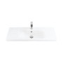 Фото раковина мебельная creavit eksen 100*45 см ek100-00cb00e-0000, белая