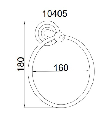 Фото кольцо для полотенца boheme imperiale 10405, золото