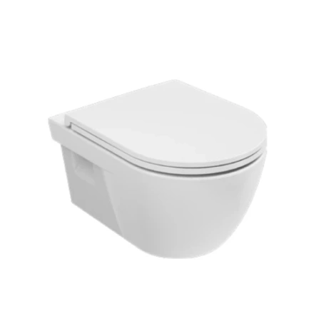 Фото унитаз подвесной безободковый aquame aqm2011, сиденье микролифт